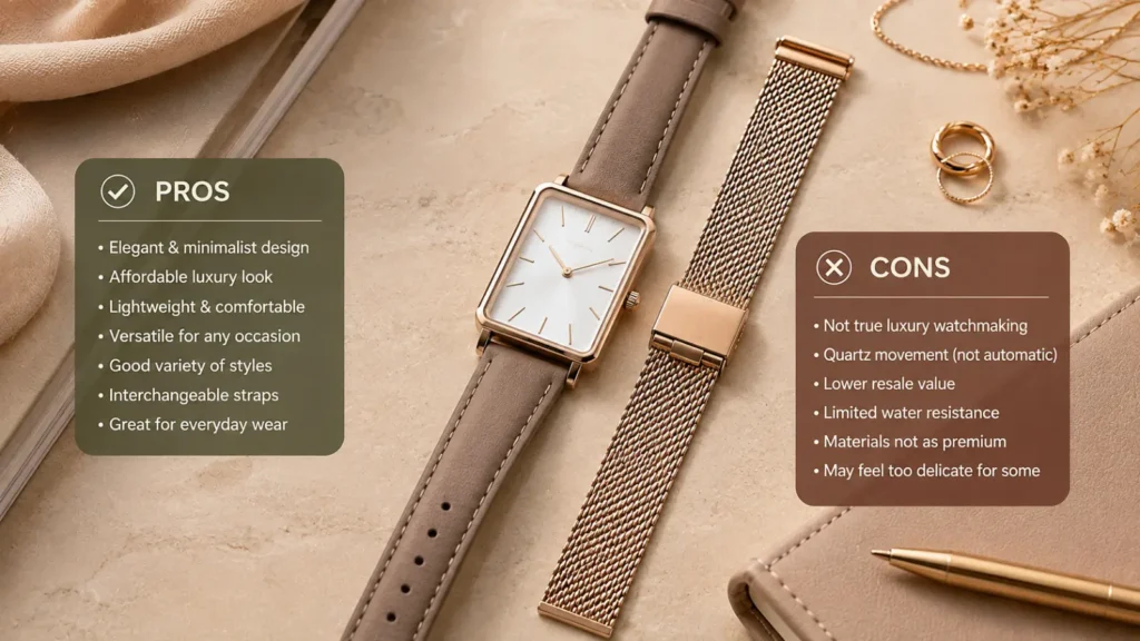 Rosefield watches: Pros and Cons