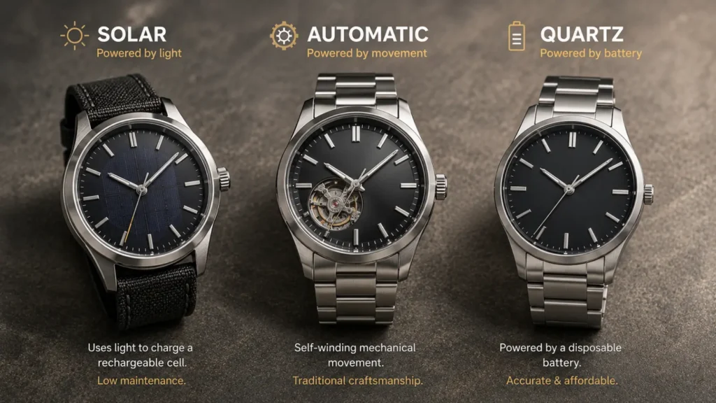 Solar vs Automatic vs Quartz: Which Is Best?