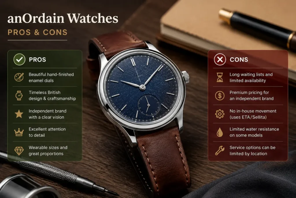 anOrdain Watches: Pros and Cons