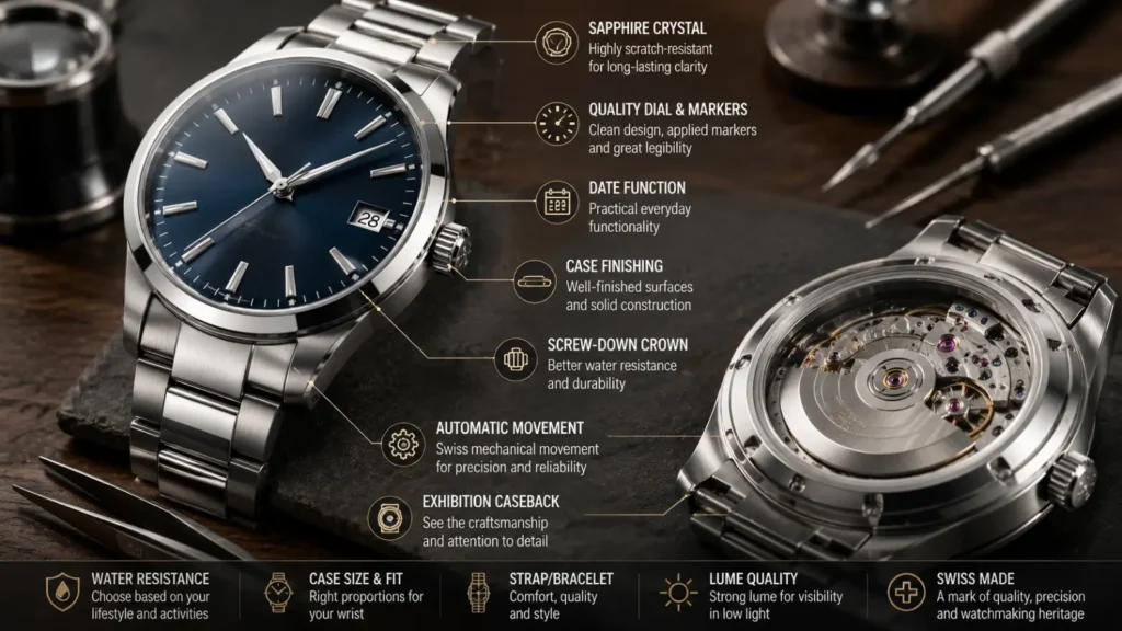 Swiss Made Watches: Key Features to Look For