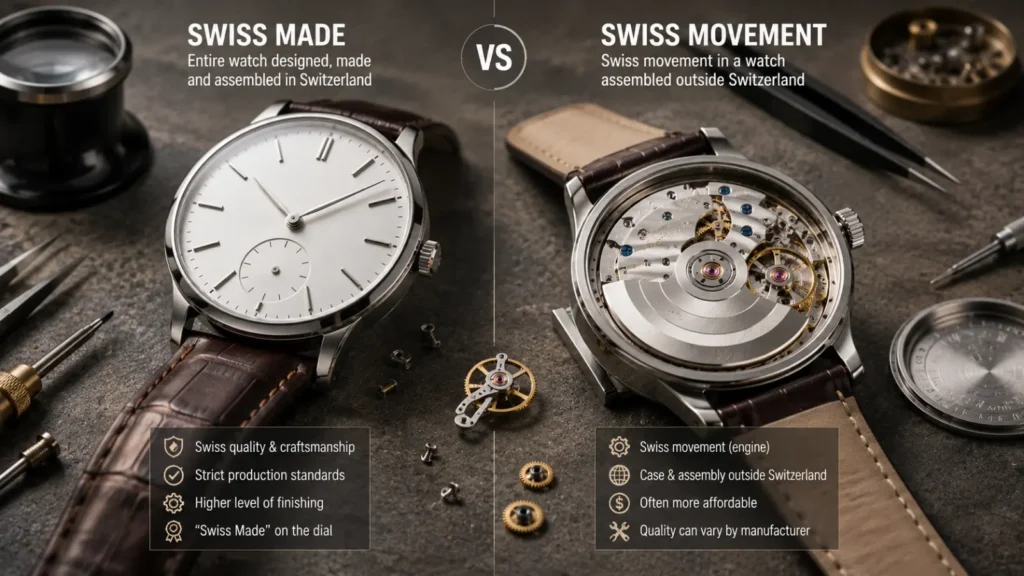 Swiss Made vs Swiss Movement: What Is the Difference?