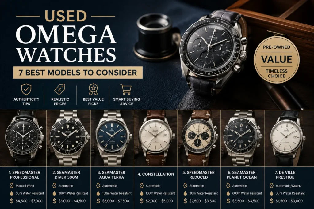 Used Omega Watches: 7 Best Models to Consider