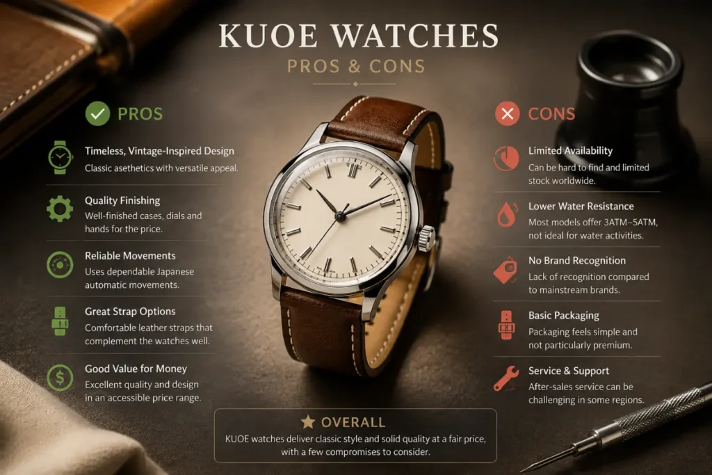 KUOE Watches: Pros and Cons