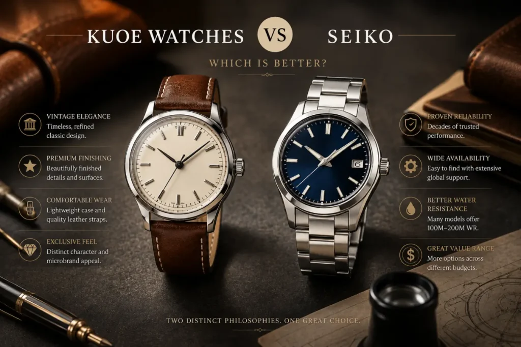 KUOE Watches vs Seiko: Which Is Better?