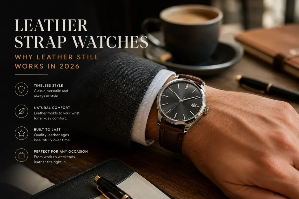 Leather strap watches: Why leather still works in 2026