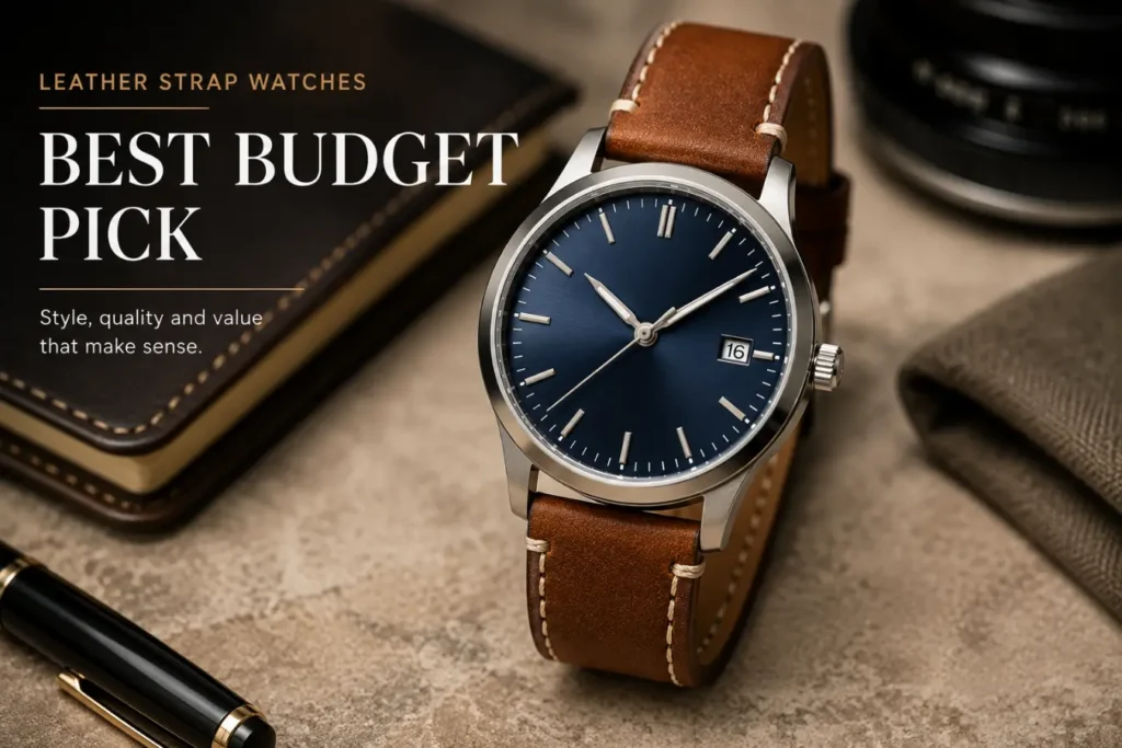 Leather strap watches: Best budget pick