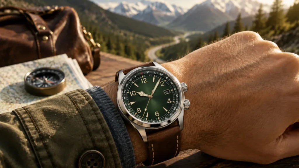 Best Premium Travel Watch: Seiko Prospex Alpinist SPB379
