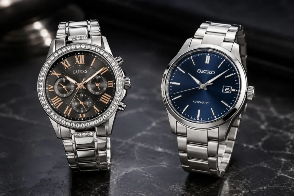 GUESS VS SEIKO, CITIZEN, CASIO AND ORIENT