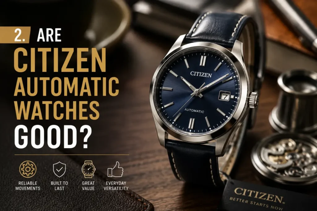 2. ARE CITIZEN AUTOMATIC WATCHES GOOD?