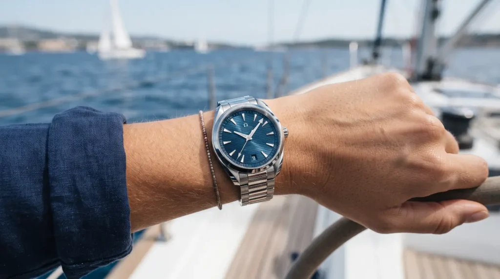 4. Omega Seamaster Aqua Terra 34 — Best Sport-Luxury Pick