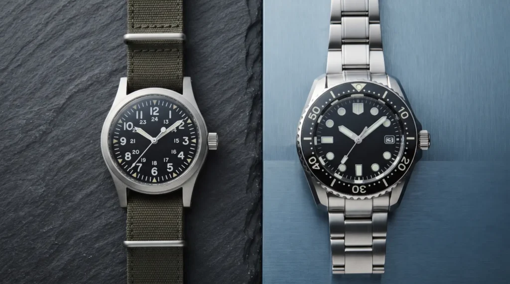 Field Watches vs. Dive Watches