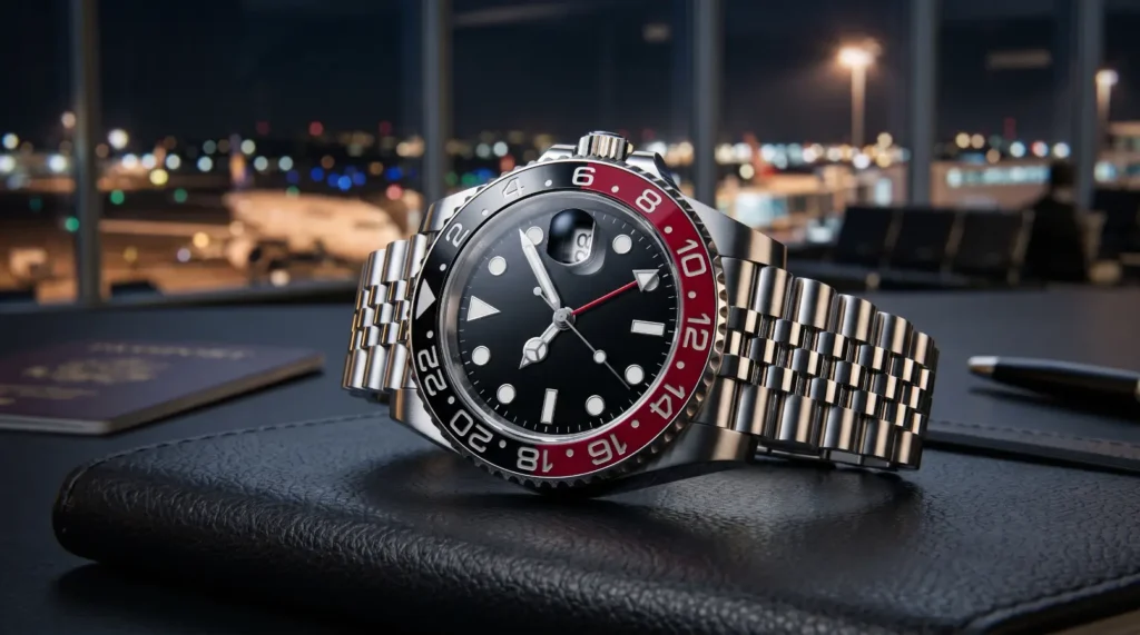 Ocean One GMT Black-Red Ceramic Best for Frequent Travelers Who Prefer Larger Watches